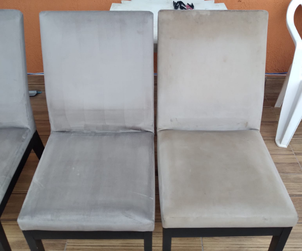 Cadeira antes da limpeza